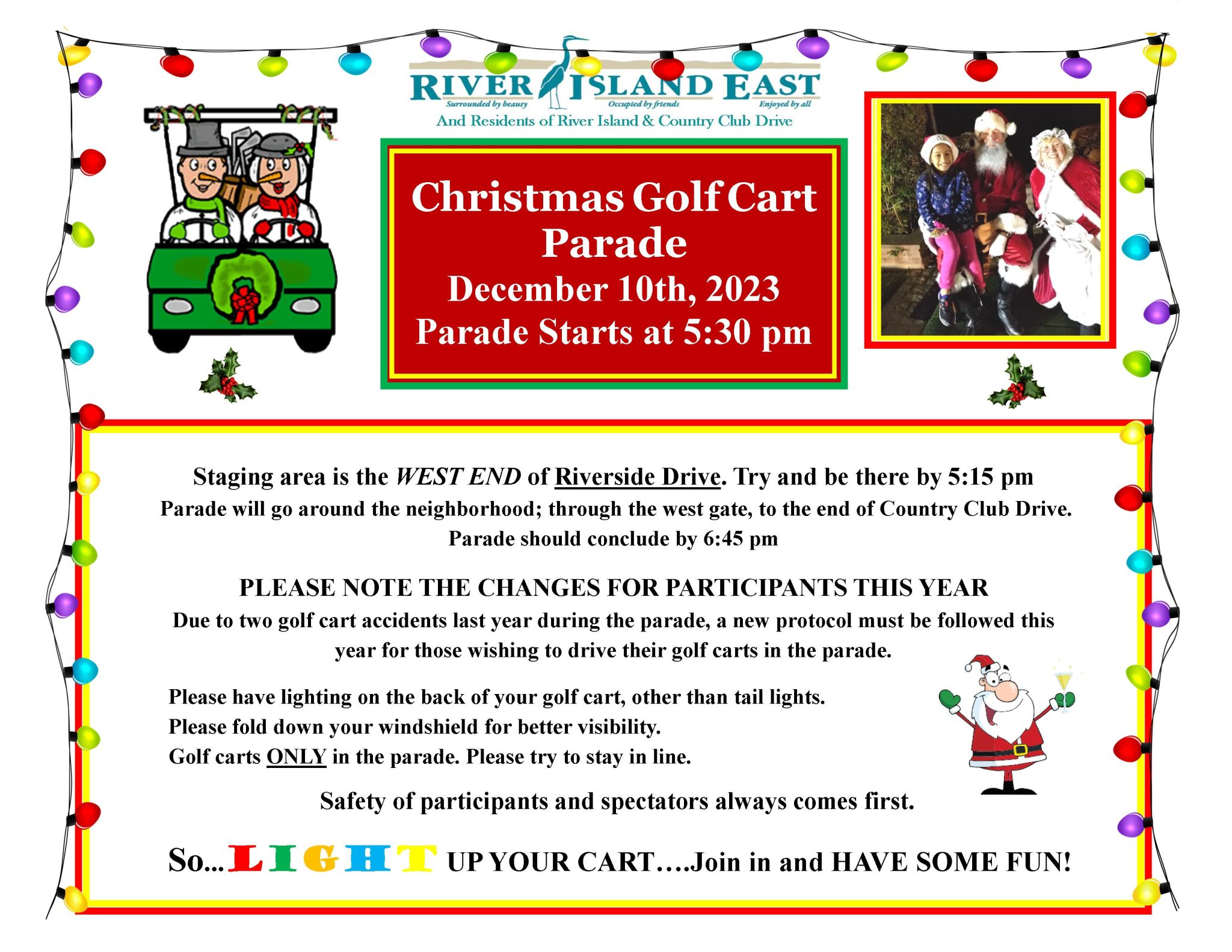 Christmas Golf Cart Parade Christmas Golf Cart Parade